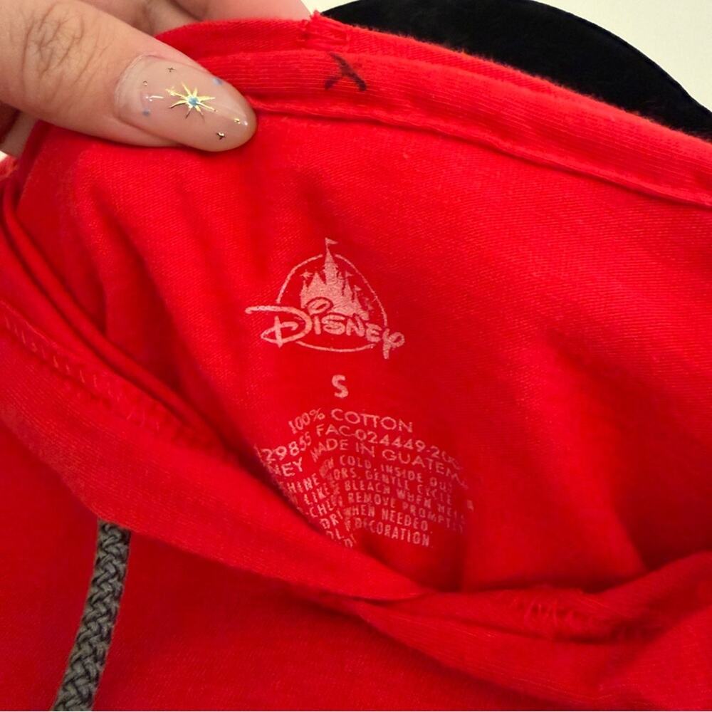 Disney Disneyland After Dark Mickey & Minnie Red Hoodie Top Unisex Small - Picture 4 of 4